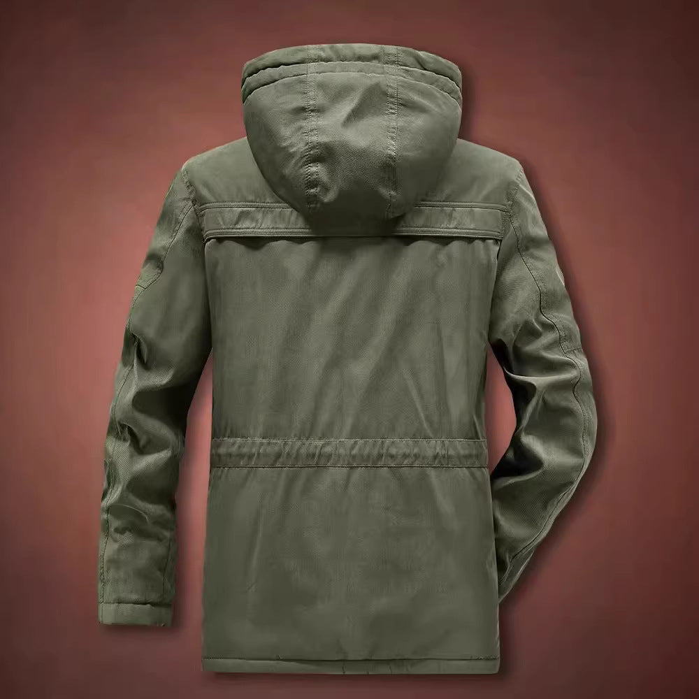 Herren Winterparka mit Teddyfell-Innenfutter und Kapuze Nord Taschen