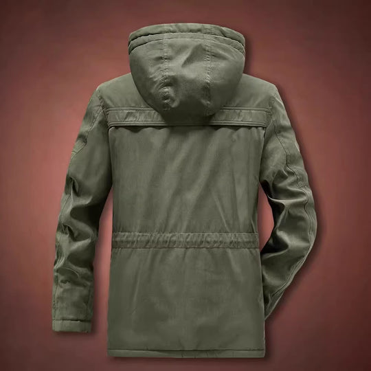 Herren Winterparka mit Teddyfell-Innenfutter und Kapuze Nord Taschen