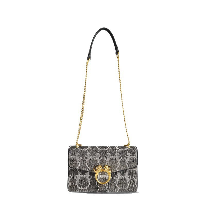 Damenhandtasche im Schlangenleder-Look mit luxuriösen Details Nord Taschen