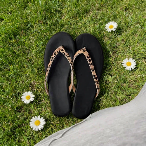 Damen Minimalistische Zehentrenner Sandalen