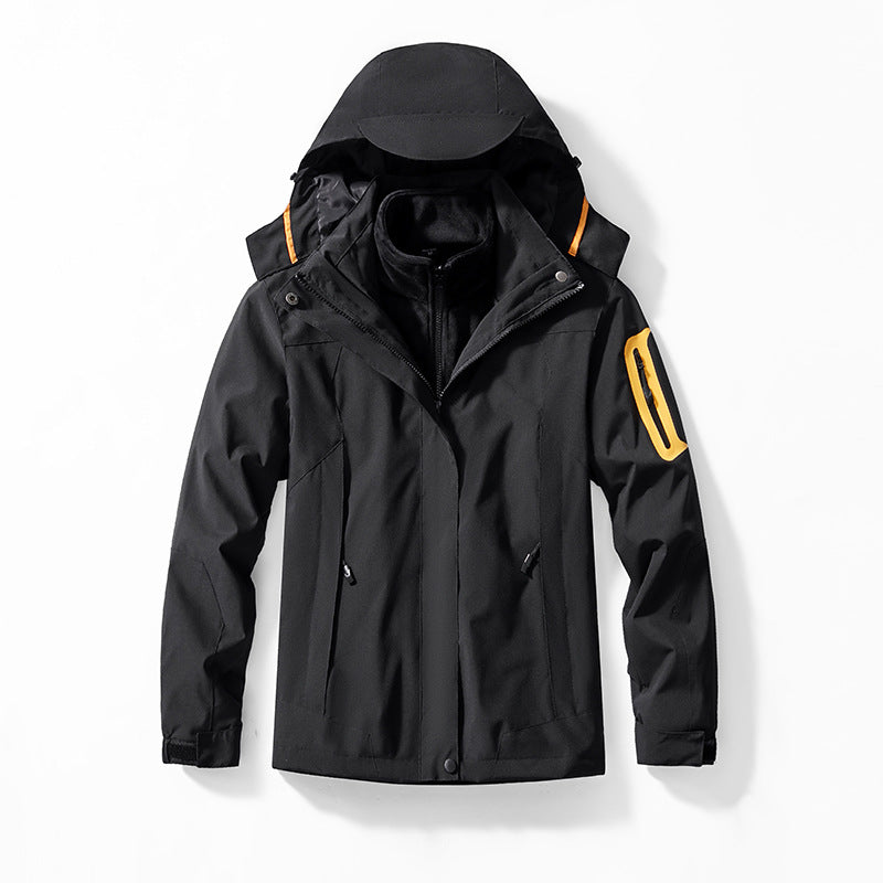 Herren atmungsaktive Outdoor-Windejacke Nord Taschen