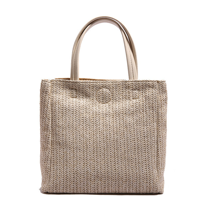 Damen elegante Tragetasche mit geflochtenem Design und hochwertigen Lederakzenten Nord Taschen