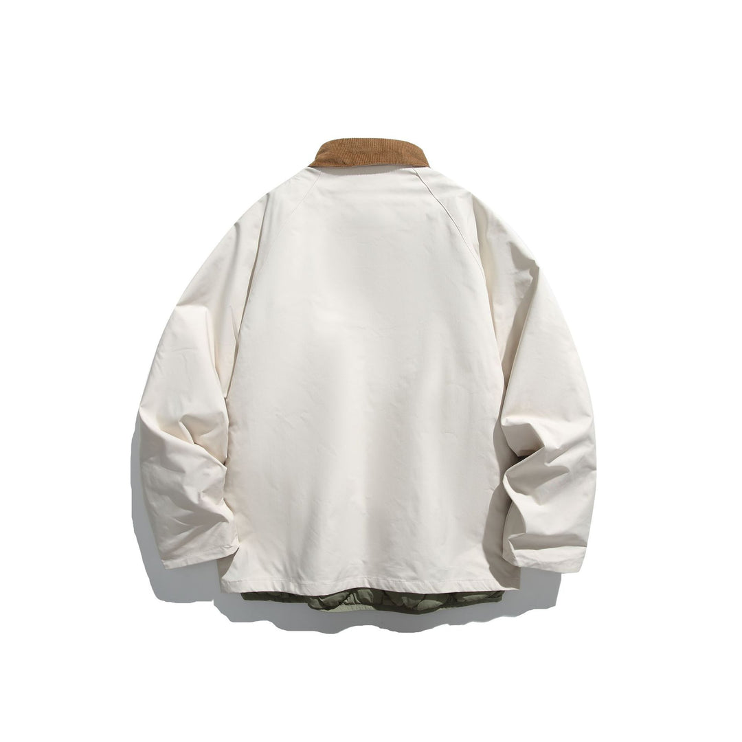 Herren Winddichter Blouson mit Cordkragen und herausnehmbarer Stepp-Innenseite Nord Taschen
