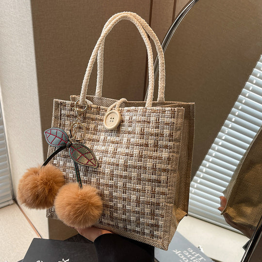 Damen Tragetasche mit elegantem gewebtem Design Nord Taschen