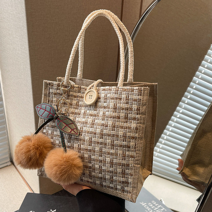 Damen Tragetasche mit elegantem gewebtem Design Nord Taschen