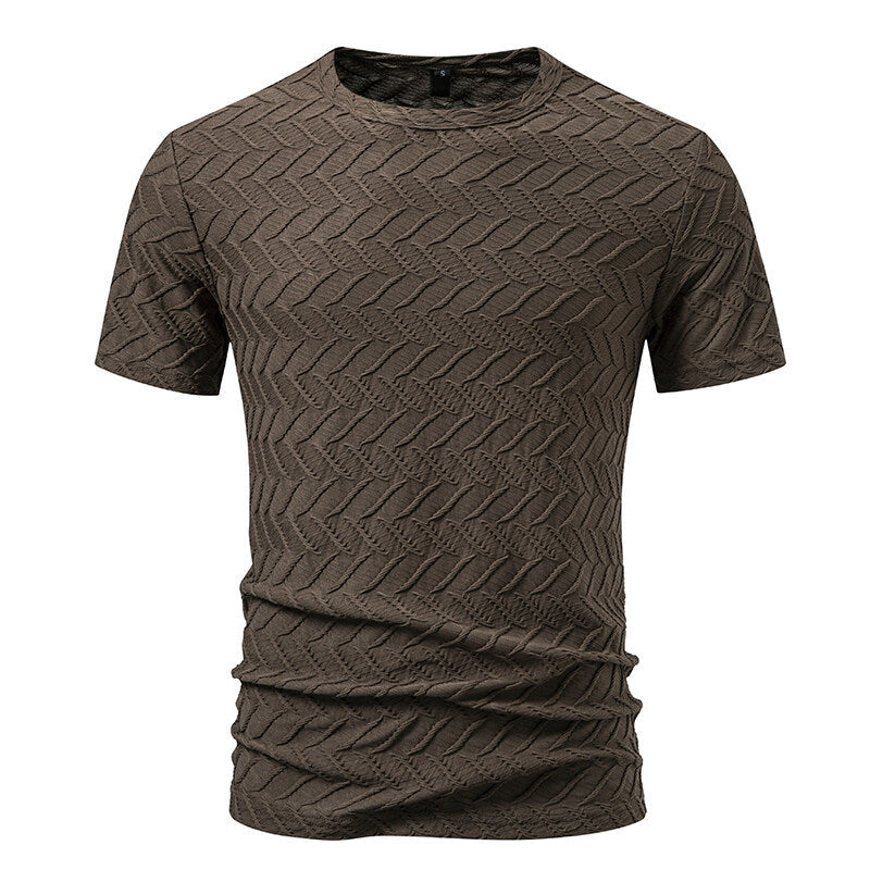 Herren Strukturiertes Kurzarmshirt mit modernem Design