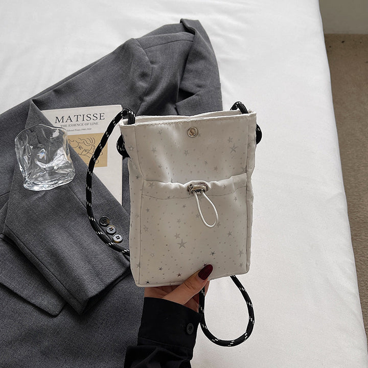 Damen Trendige Umhängetasche aus hochwertigem Material mit funkelndem Sternendesign Nord Taschen