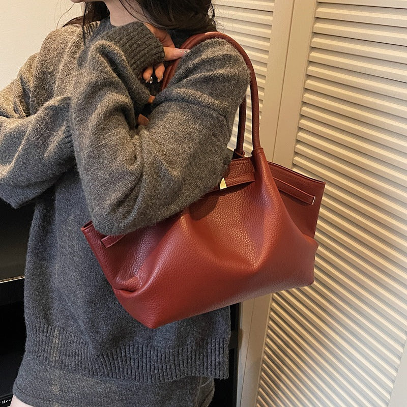 Damen Beuteltasche aus hochwertigem, strukturiertem Leder mit elegantem Design Nord Taschen