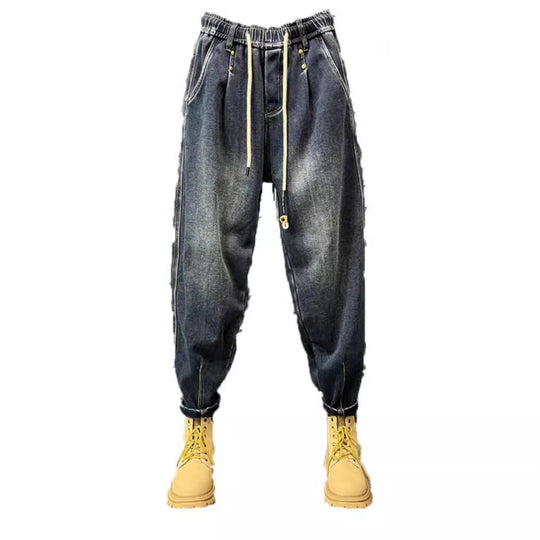 Herren Modische Ripped Jeans mit kreativen Patches Nord Taschen 1788342369