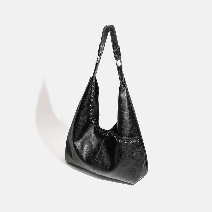 Damen Hobo-Tasche mit raffiniertem Koriander-Design und stilvollen Nieten Nord Taschen