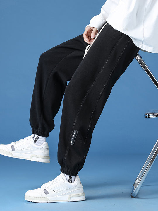 Unisex lässige Freizeit-Jogginghose aus Baumwollmix mit elastischem Bund und Saumbündchen Nord Taschen