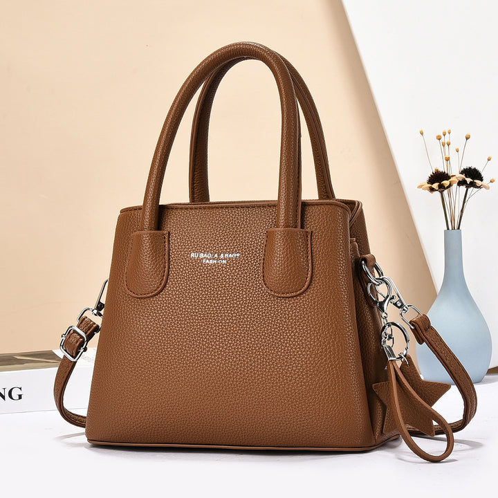 Damen modische Handtasche mit strukturiertem Obermaterial und abnehmbarem Schultergurt Nord Taschen