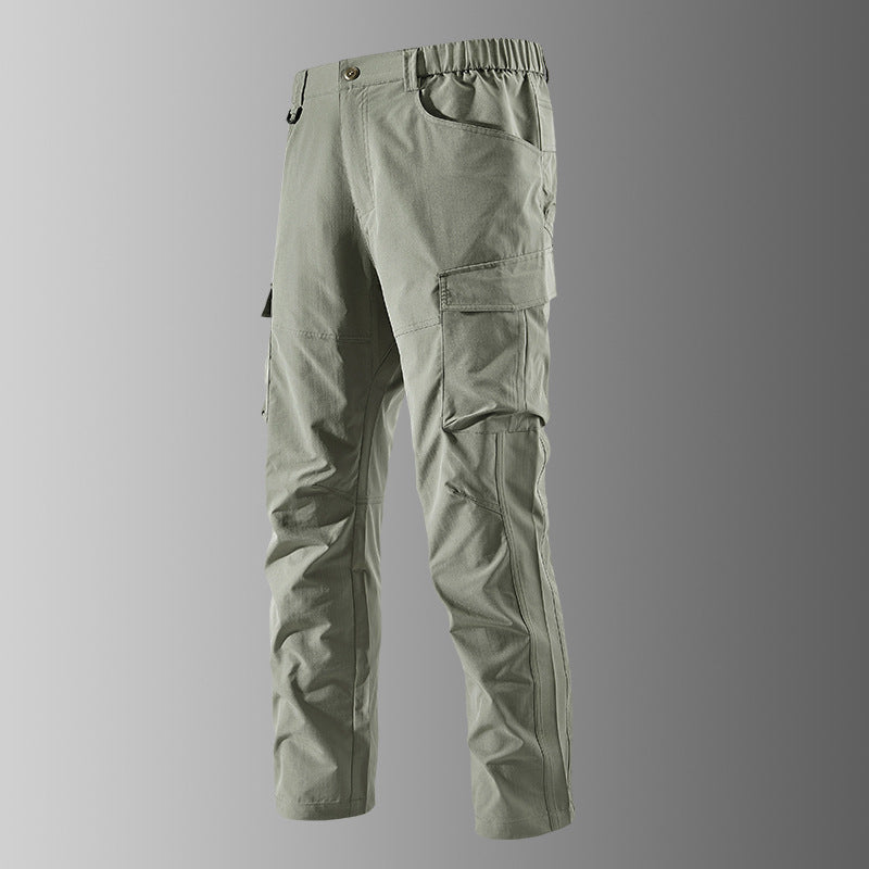 Herren Outdoor-Cargohose mit elastischem Bund, vorgeformten Knien und Multifunktions-Taschen Nord Taschen