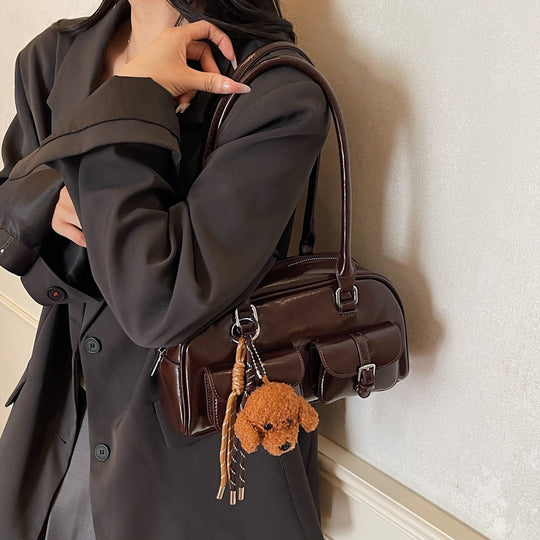 Damen elegante Handtasche mit praktischen Außenfächern Nord Taschen