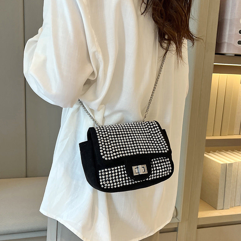 Damen elegante Clutch-Tasche mit funkelnden Strassakzenten Nord Taschen