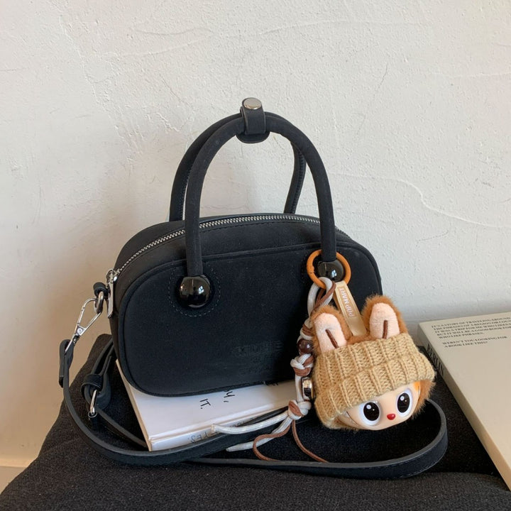Damen Mini-Handtasche mit verspieltem Tieranhänger Nord Taschen