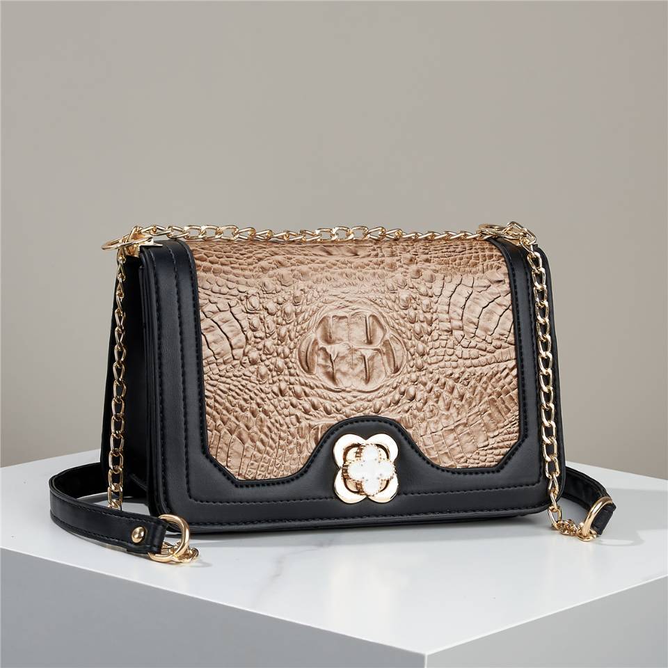 Damen Umhängetasche mit Croco-Prägung von Nord Taschen