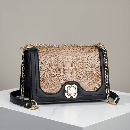 Damen Umhängetasche mit Croco-Prägung von Nord Taschen