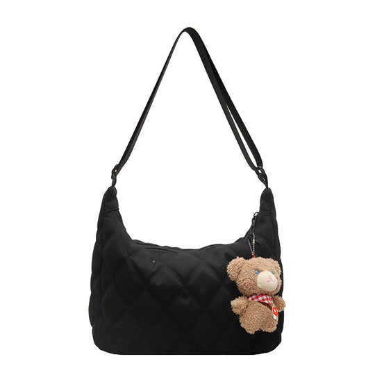 Damen Schultertasche mit modischem Steppmuster Nord Taschen