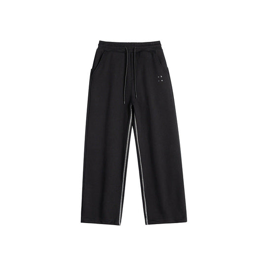 Damen Sweathose mit weitem Bein, elastischem Bund und Tunnelzug Nord Taschen