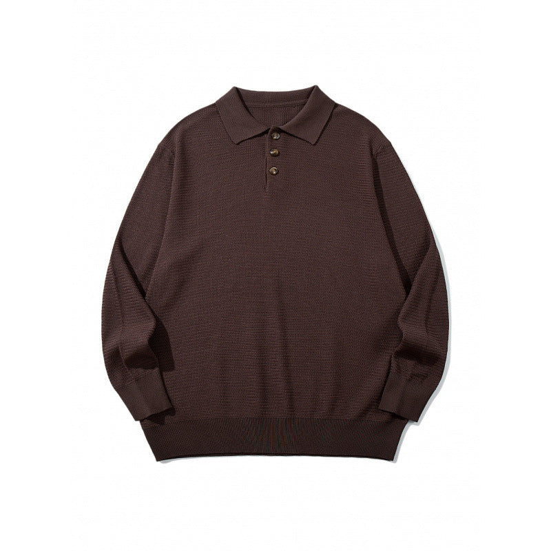 Unisex Boxy-Feinstrick-Poloshirt mit Henley-Knopfleiste, Rippbündchen und Raglanärmeln Nord Taschen