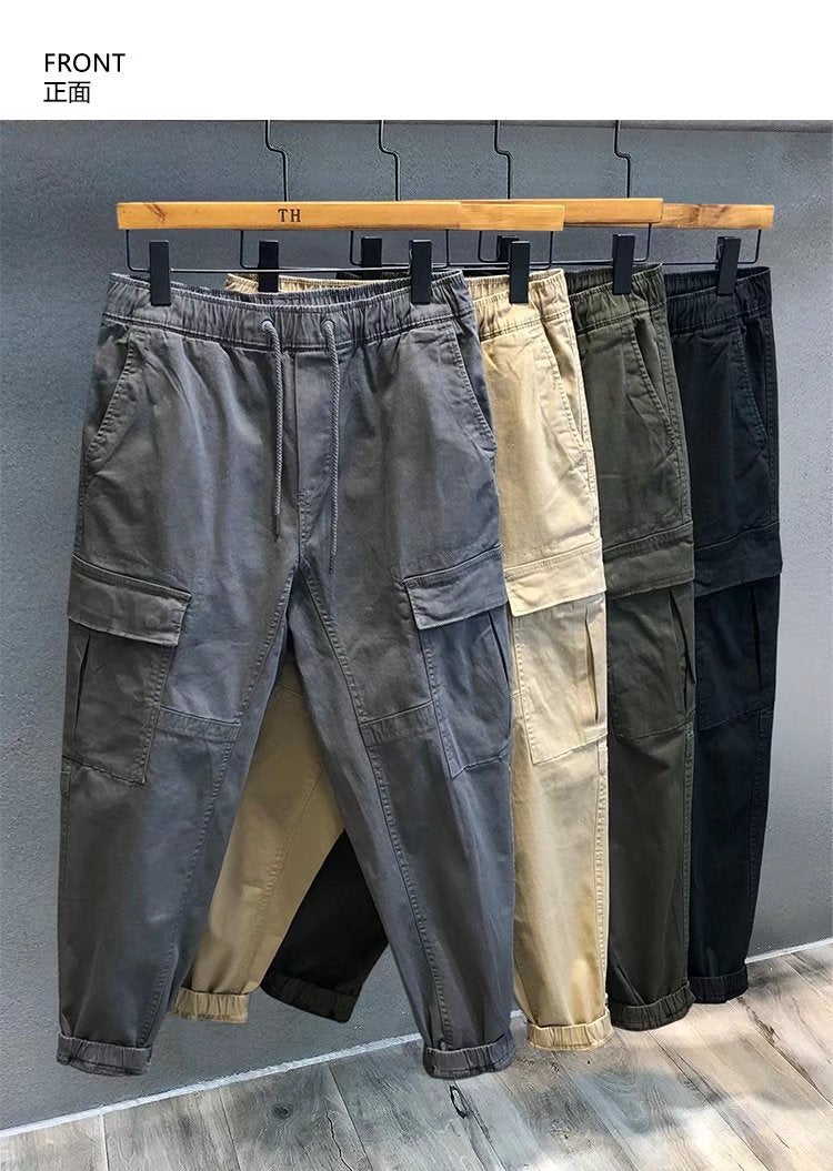 Herren Cargohose im Camouflage-Utility-Stil mit geradem Bein und robustem Canvas Nord Taschen