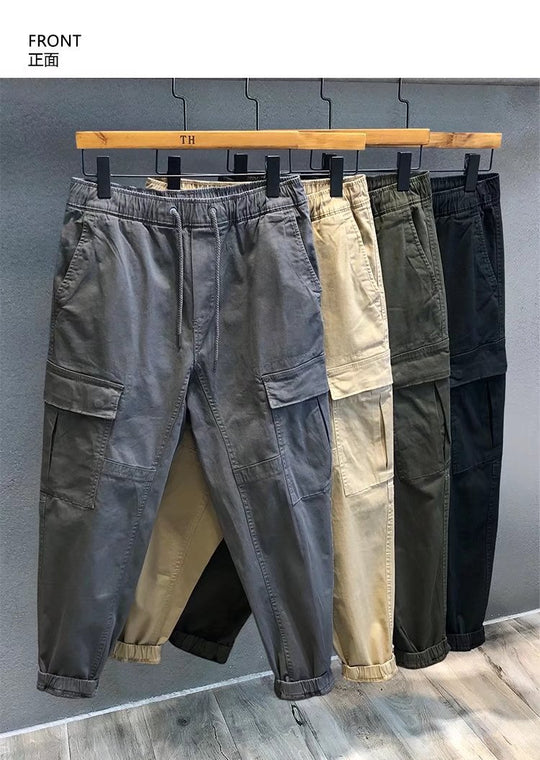 Herren Cargohose im Camouflage-Utility-Stil mit geradem Bein und robustem Canvas Nord Taschen