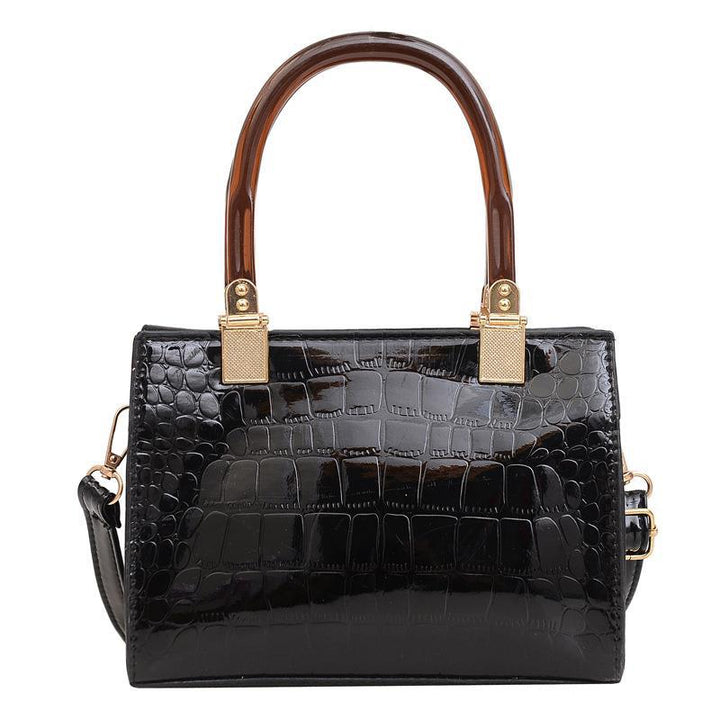 Damen stilvolle Handtasche im eleganten Krokodil-Look Nord Taschen