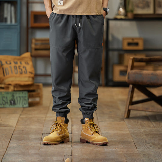 Herren Cargo-Joggerhose mit Kordelzug, verstärkten Knieeinsätzen und elastischen Bündchen Nord Taschen