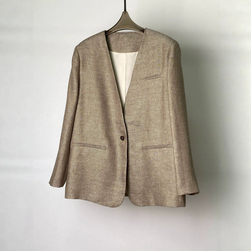 Damen Eleganter Blazer mit weichem Stoff Nord Taschen