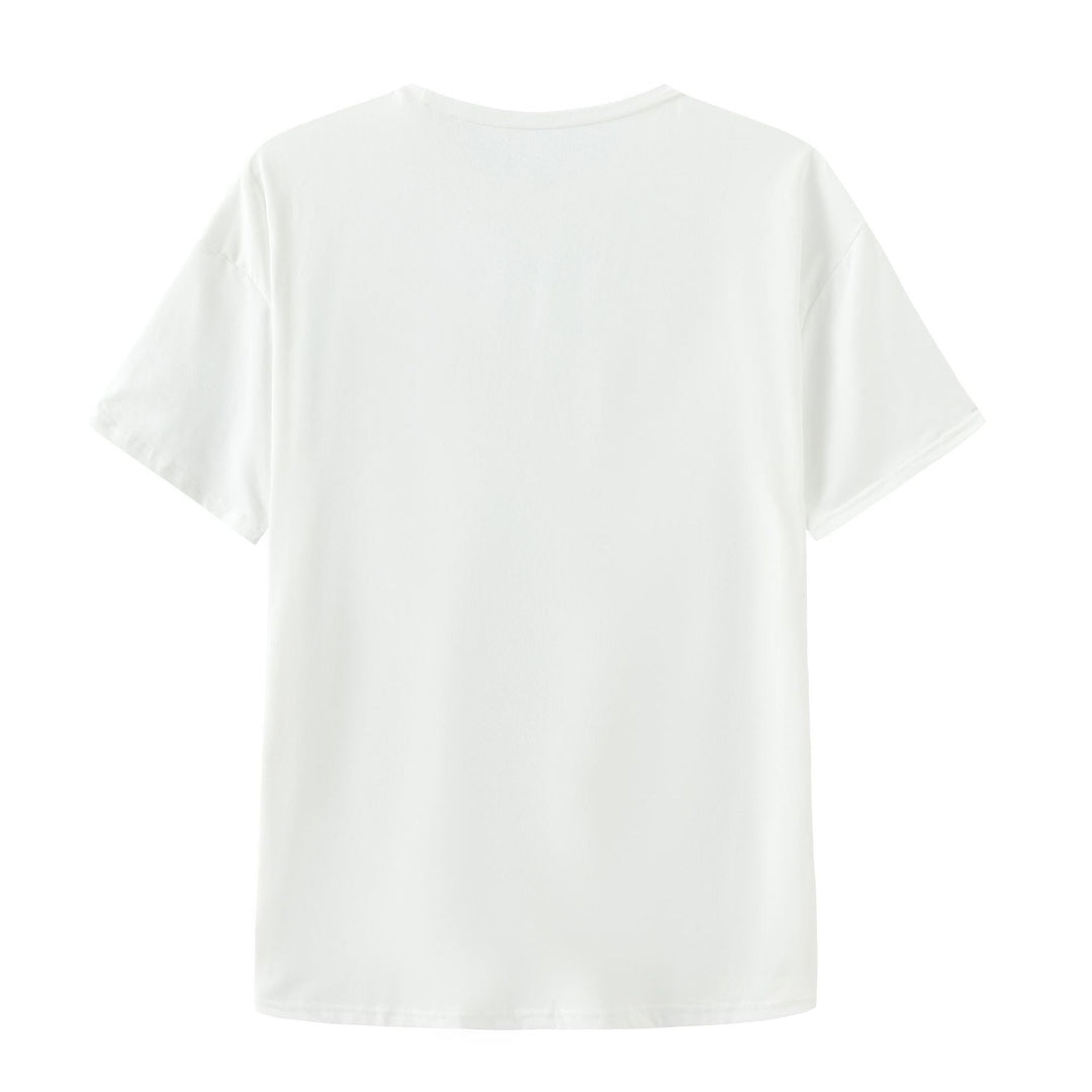 Damen T-Shirt mit künstlerischem Grafikdruck und lässigem Schnitt Nord Taschen