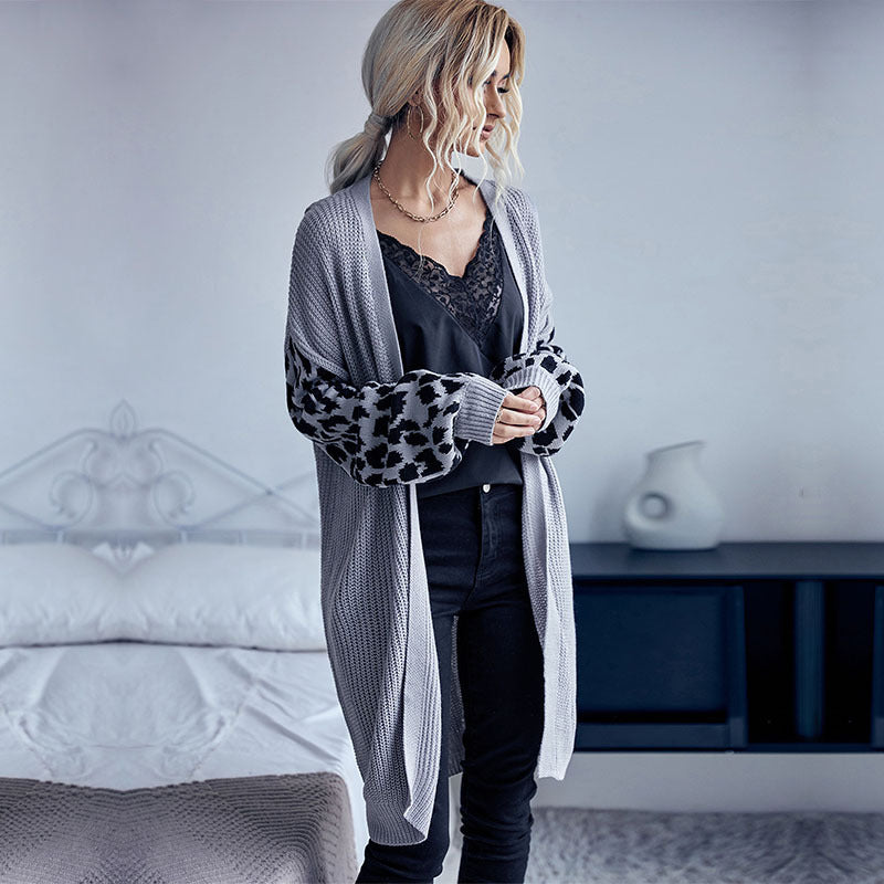 Damen Eleganter Strickcardigan mit lockeren Ärmeln Nord Taschen
