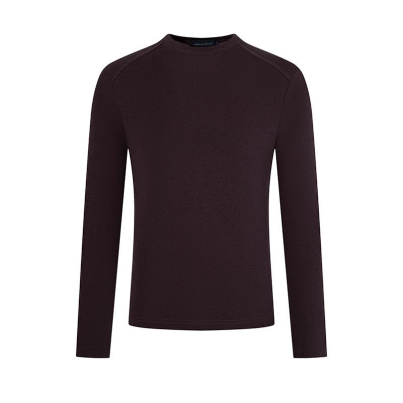 Herren Feinstrick-Pullover mit Rundhalsausschnitt aus Merinowolle Nord Taschen