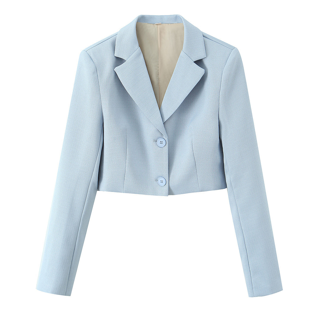 Damen Kurzblazer mit taillierter Silhouette und Reverskragen Nord Taschen