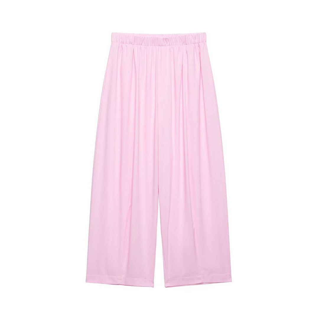 Damen Zweiteiliges Lounge‑Set mit Hemdoberteil und weiter Culotte mit Elastikbund Nord Taschen