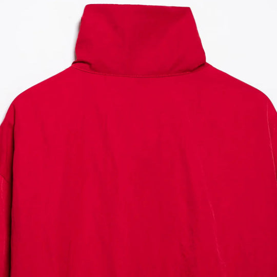 Damen leichte wattierte Oversize-Jacke mit hohem Stehkragen und Druckknopfleiste Nord Taschen