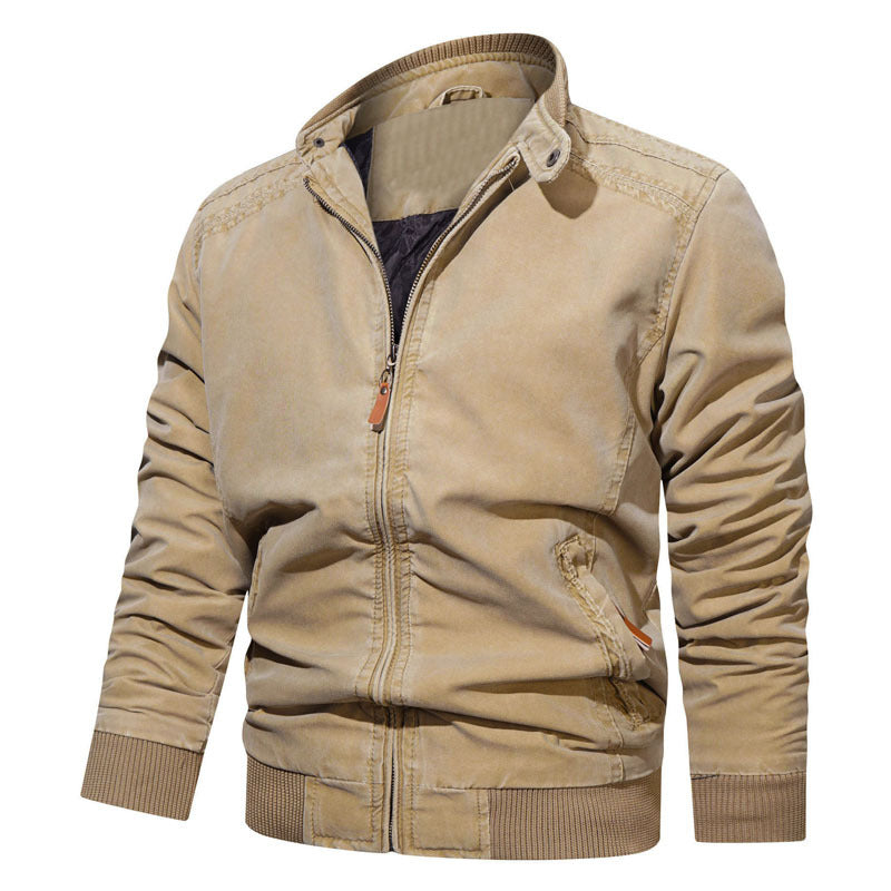 Herren Modische Bomberjacke mit Reißverschluss und feinen Details Nord Taschen