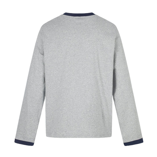 Herren Langarm-Sweatshirt mit Kontrast-Bündchen und Adler-Star-Print Nord Taschen