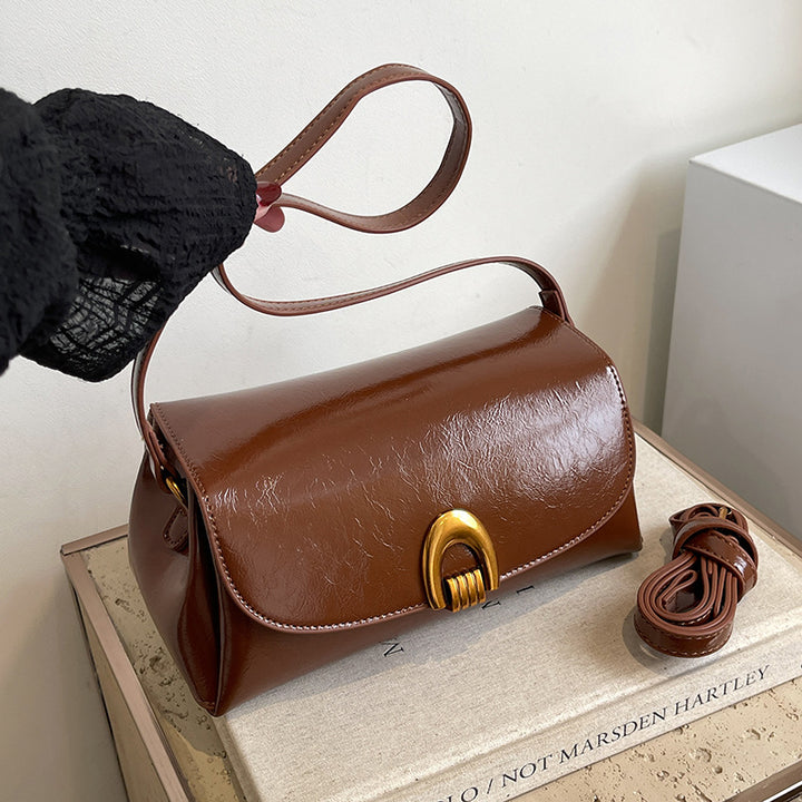 Damen elegante Umhängetasche mit einzigartigem Verschluss Nord Taschen