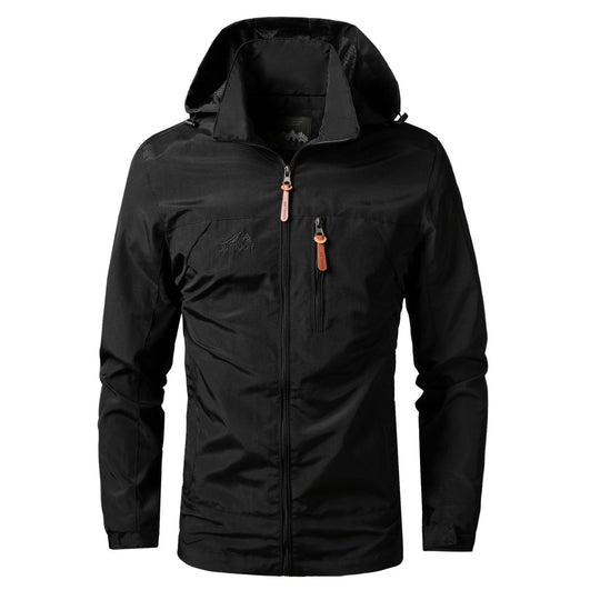 Herren leichte Outdoor-Fieldjacke mit Kapuze, atmungsaktivem Futter und Multifunktions‑Taschen Nord Taschen