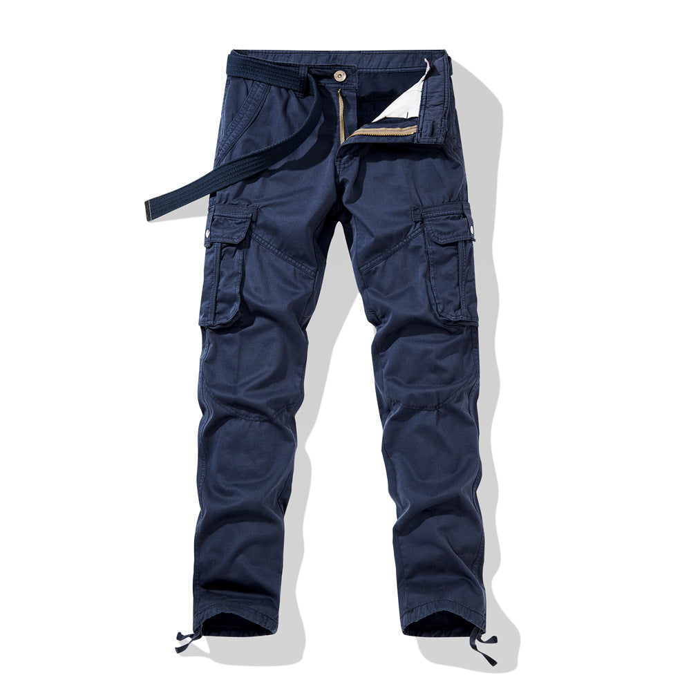 Herren Cargo-Arbeitshose mit verstärkten Knien, Multifachtaschen und Kordelbund Nord Taschen