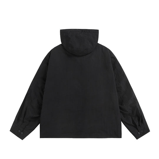 Unisex Ultraleichte Packbare Kapuzenjacke im Boxy-Relax-Schnitt mit Zwei-Wege-Metallreißverschluss Nord Taschen