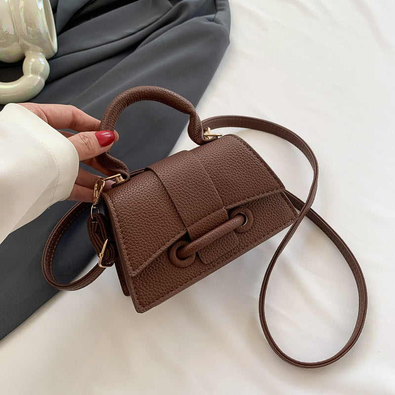 Damen Mini-Handtasche mit strukturiertem Leder und stilvollem Verschluss Nord Taschen