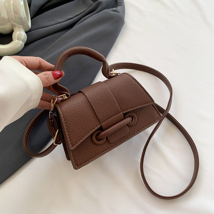Damen Mini-Handtasche mit strukturiertem Leder und stilvollem Verschluss Nord Taschen