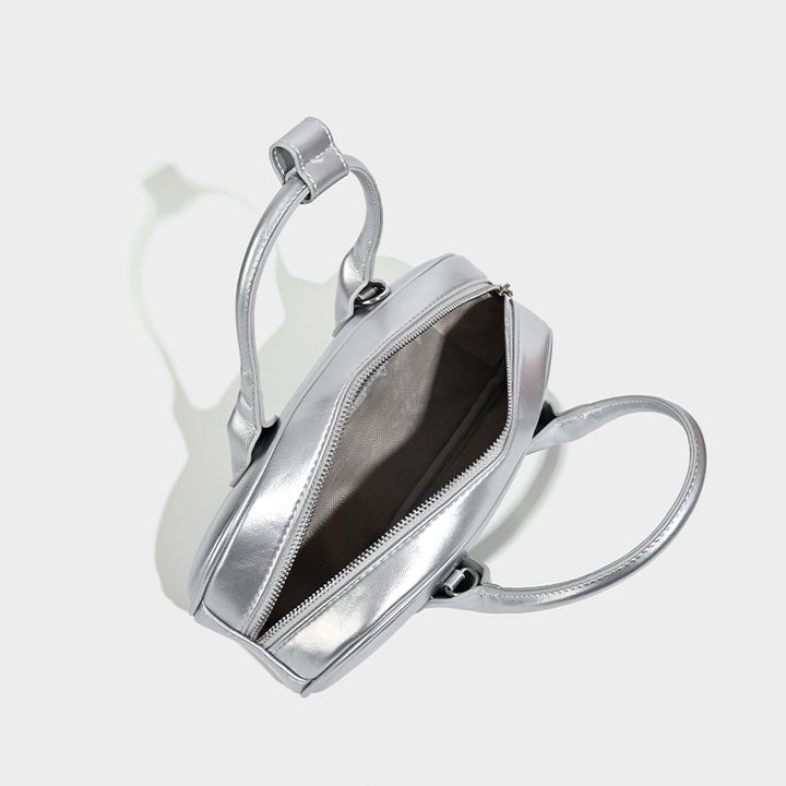 Damen modische Handtasche mit metallisch glänzender Oberfläche Nord Taschen