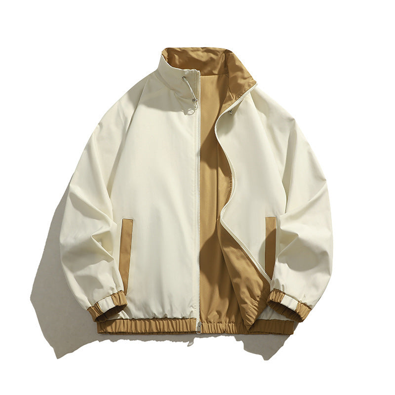 Herren sportliche Übergangsjacke mit elastischen Bündchen und praktischen Reißverschlusstaschen