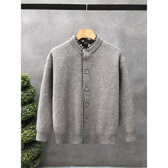 Herren Sweaterjacke mit Stehkragen Nord Taschen