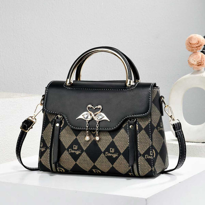 Damen modische Handtasche mit eleganter Struktur Nord Taschen