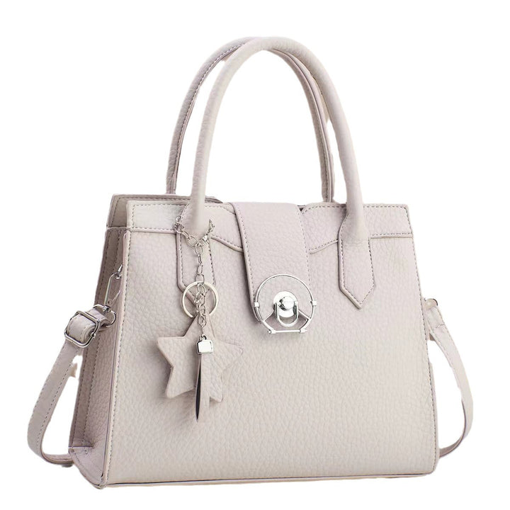 Damen elegante Handtasche mit modischem Anhänger Nord Taschen