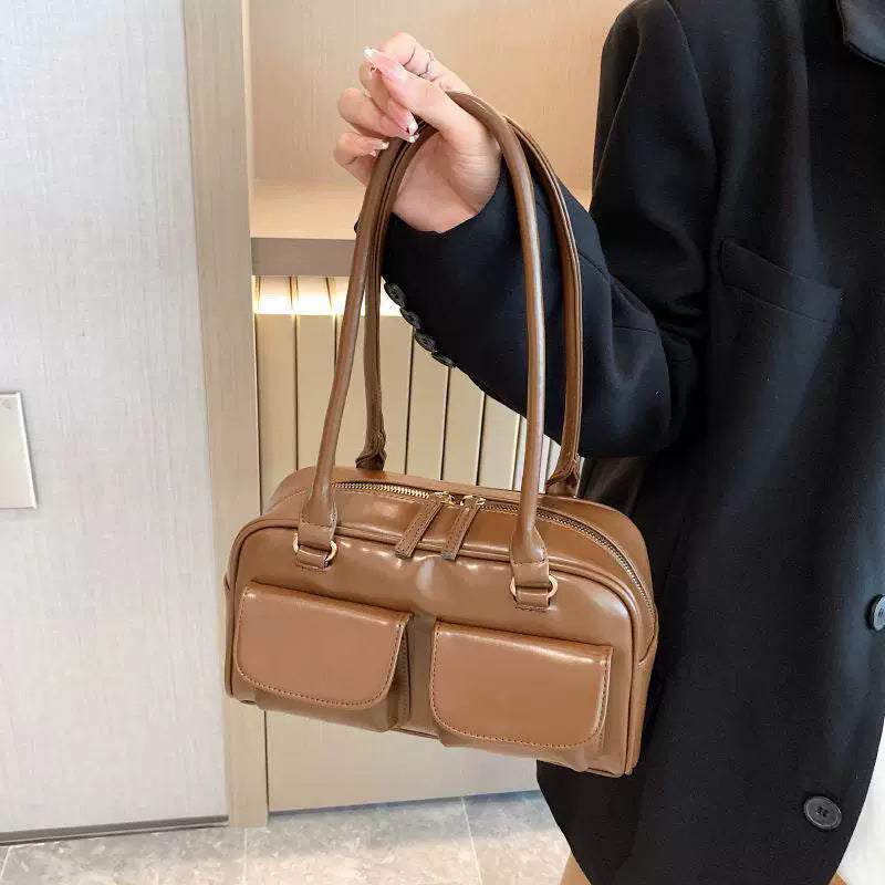 Damen Handtasche mit zwei praktischen Vorderfächern Nord Taschen